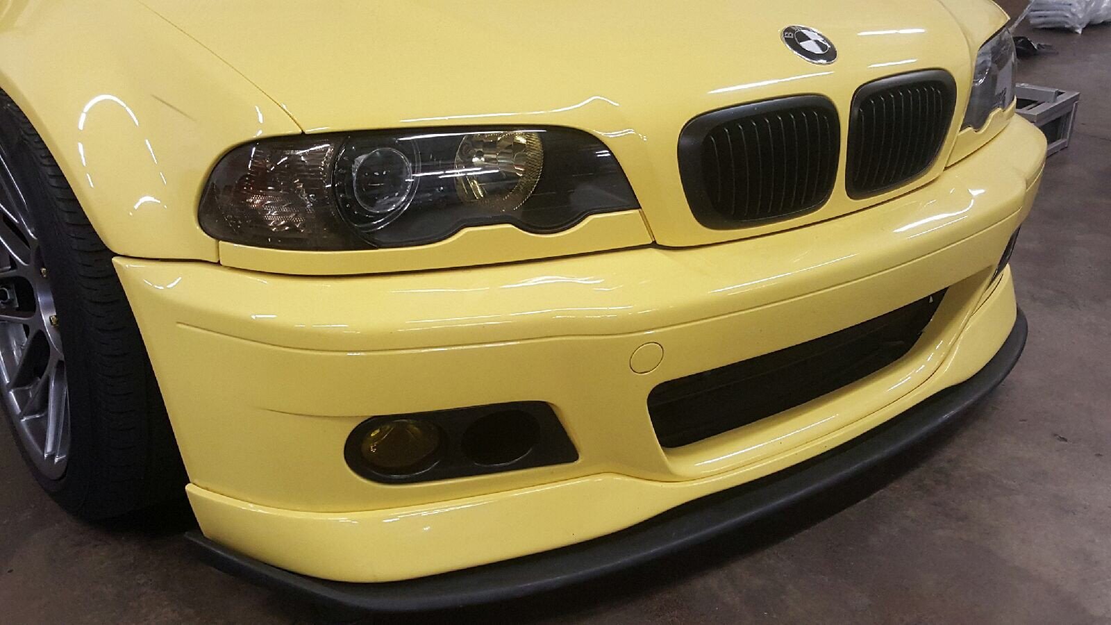 BMW 2001-06 E46 M3 HRTG Front lip with optional CF Splitter